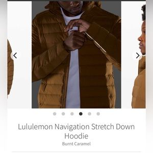 Lululemon Navigation Stretch Down Hoodie
Burnt Caramel Size L